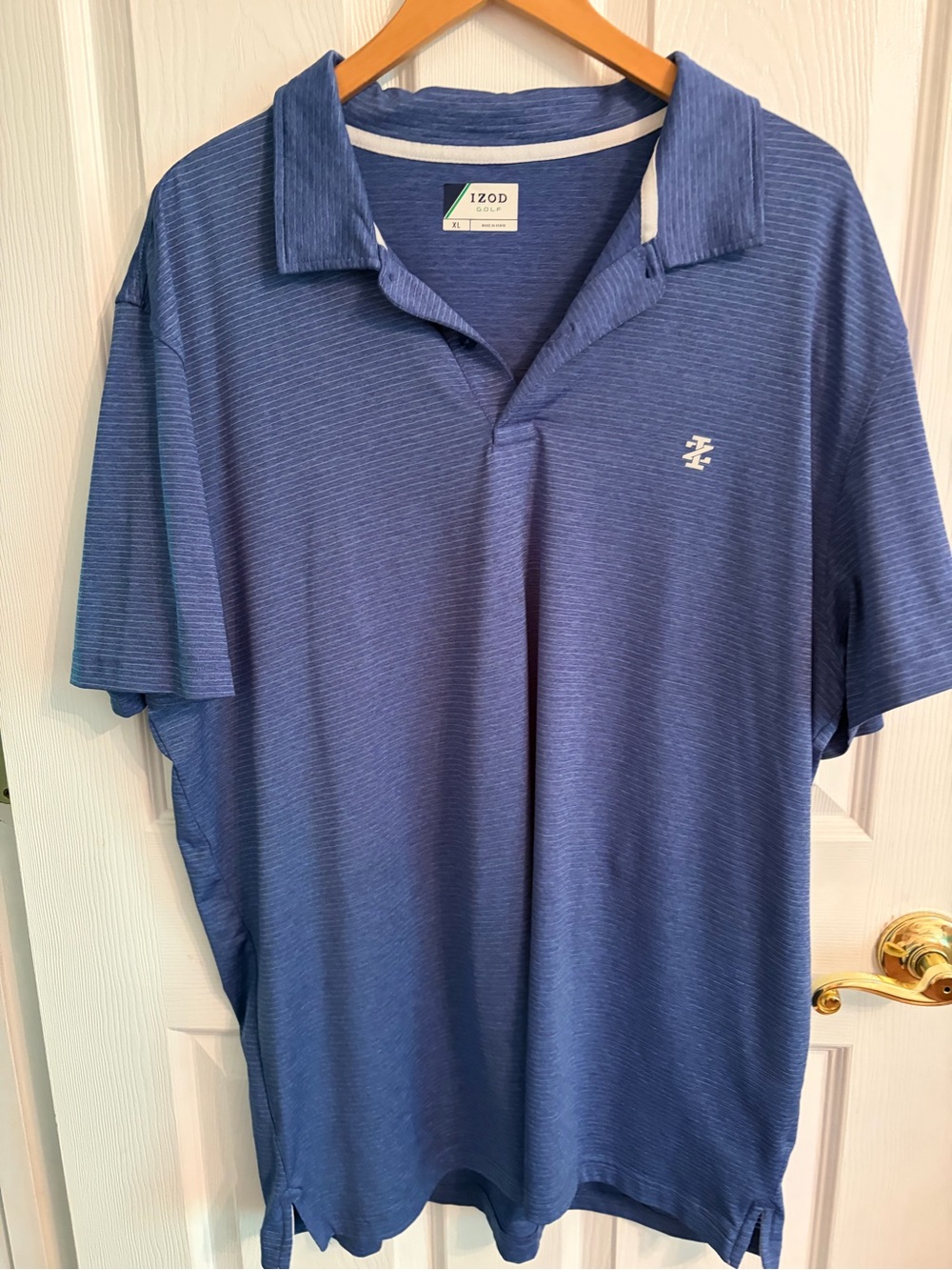 Izod Men’s Heathered Navy Polo